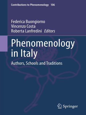 cover image of Phenomenology in Italy